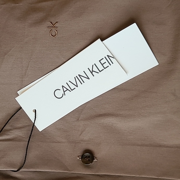 Calvin Klein brown stretch dress shirt - Picture 7 of 15